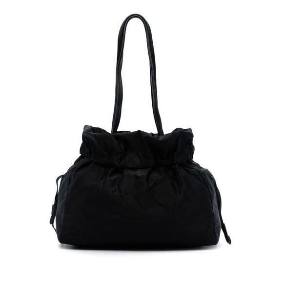 Prada Handbags - Prada Tessuto Logo Drawstring Tote